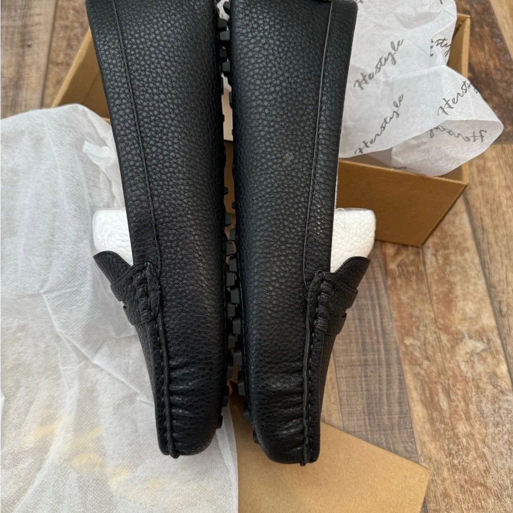 Black Loafers for Women size 8.5 penny loafers cushion flats perfect for work - Picture 4 of 7